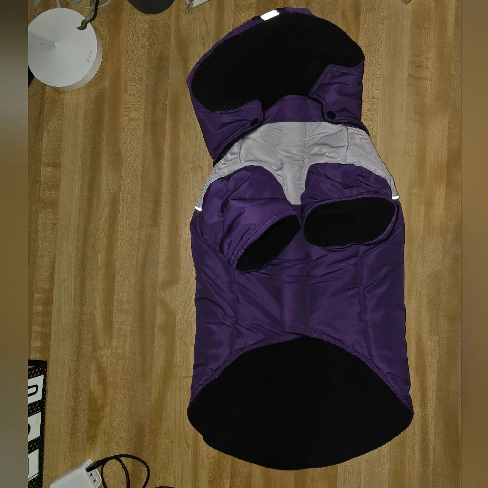 Dog Jacket Large Purple Gray #DGC11